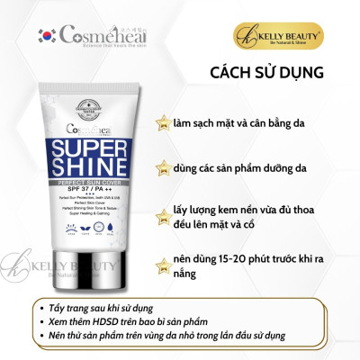 Kem Nền Che Khuyết Điểm Perfect Sun Cover Cosmeheal - Nâng Tone, Dưỡng Trắng, Bảo Vệ Da | Kelly Beauty