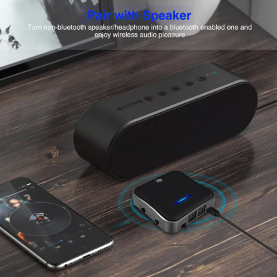 ROGTZ - Bộ Thu Phát Audio Bluetooth APTX V5.0 2 Trong 1 Chipset CSR8675 Công nghệ APTX HD Hỗ trợ SPDIF/Optical Chế độ TX/RX Kết nối đa thiết bị Pin trâu 20h Nhỏ gọn Tiện Lợi Dễ sử dụng Âm Thanh Chất Lượng Cao - Hàng Chính Hãng