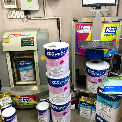 Sơn Alkyd KCC LT313 Base C màu xanh RAL 6033 _18L