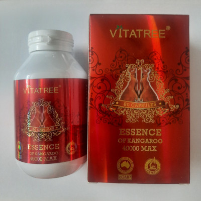 Vitatree  Essence of kangaroo 40000 -Hộp 80 Viên-  Tăng Cường Sinh Lý Nam Giới