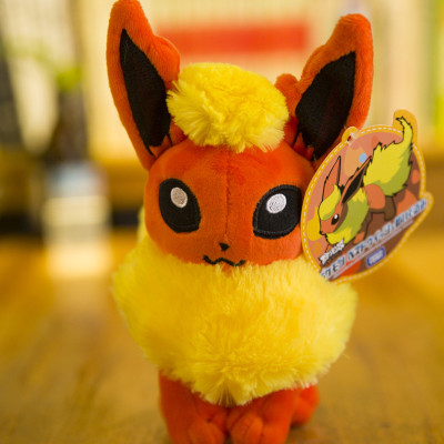 Gấu bông pokemon Eevee (eevui) Flareon hệ lửa (20cm--->30cm) nguyên tem nguyên tag xịn mịn đẹp hàng cao cấp, an toàn cho trẻ nhỏ  