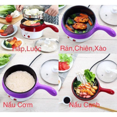 (Loại Tốt) Ca Nấu Mì - Lẩu Điện Mini Nhỏ Gọn 2 Tầng KhoNCC Hàng Chính Hãng - Phù Hợp Sinh Viên Công Nhân 1-2 Người - NLM-CNM2T (Nhiều Màu)