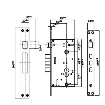 Khoá điện tử Hafele DL6100 - 912.20.582