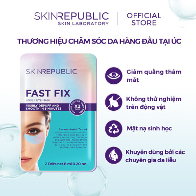 Mặt nạ mắt Skin Republic Fast Fix Holographic Foil Under Eye Patch (2 cặp) 6ml