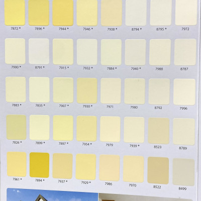 Sơn nước Toa Supertech ngoại thất màu vàng 8522 _ 18L