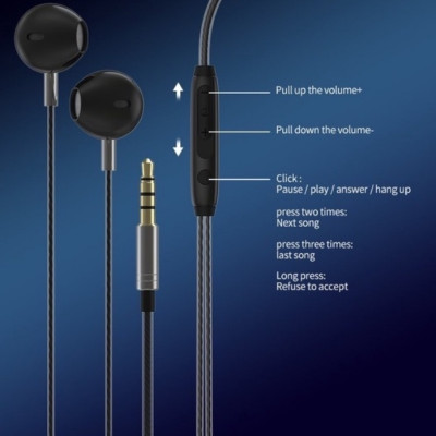 Tai nghe Devia Metal In-Ear kèm điều khiển và mic - Hàng chính hãng