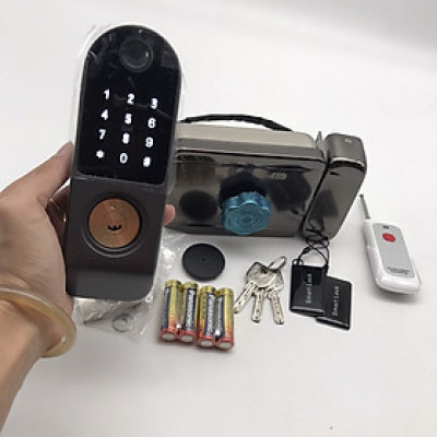 Khóa thông minh G01R- 1 Mặt vân tay + Remote ( không chống nước) - Hàng nhập khẩu