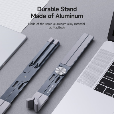Giá Đỡ Dux Ducis X-Shape Folding cho Laptop, Macbook, iPad Nhôm Cao Cấp, Có Thể Điều Chỉnh Độ Cao, Tản Nhiệt_ Hàng chính hãng