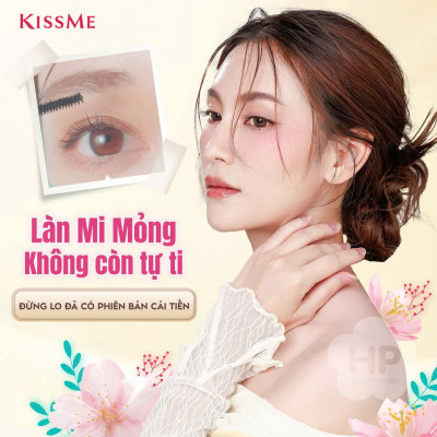 Mascara Chuốt Mi Chống Trôi Giúp Chuốt Tơi Và Dày Rậm Làn Mi Mỏng Màu Nâu Kissme Heroine Make (4.5 G)
