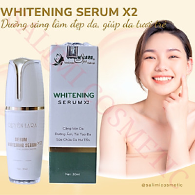 Serum Tái Tạo Da WHITERNING SERUM X2 Quyên Lara 30ml, Giúp Dưỡng Trắng Da, Căng Mịn Da, Giữ Ẩm, Ngăn Ngừa Lão Hóa, Phục Hồi Cấu Trúc Da