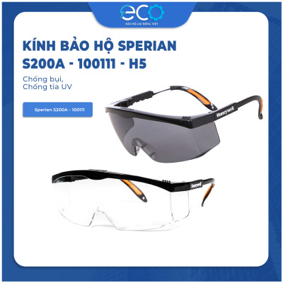 Kính bảo hộ chống bụi, Chống tia UV Sperian S200A cản bụi khi đi ngoài đường
