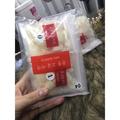 Túi Móng Úp Chân HSM Cao Cấp 500 Móng Đủ Size, Nhựa Dẻo Siêu Mỏng, Bám Keo Tốt, Form Chuẩn Cho Làm Nail giả Dễ Sử Dụng