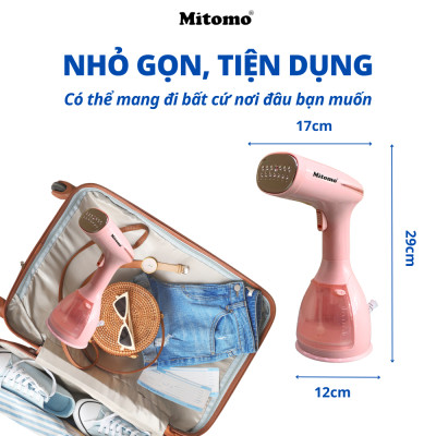 Bàn là hơi nước cầm tay Mitomo MW - 801 tích hợp 3 chế độ là hàng cao cấp công suất 1500W - bảo hành 2 năm hàng chính hãng