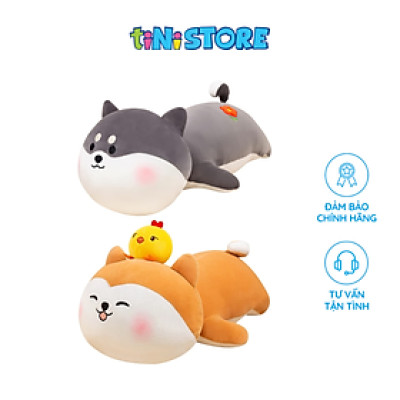 Đồ Chơi Thú Bông Hình Chó Shiba Nằm 35cm Value Toys M2-06
