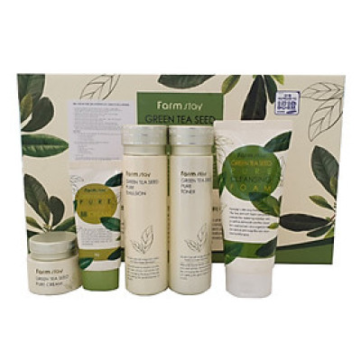 Hộp 5 lọ dưỡng da cấp ẩm, ngừa lão hóa chiết xuất hạt trà xanh