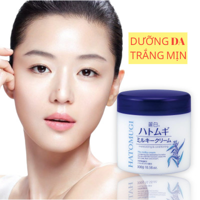 Kem Dưỡng Trắng Da Chiết Xuất Hạt Ý Dĩ Hatomugi Milky Cream (300 G)