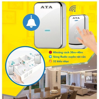 Chuông cửa không dây cao cấp ATA 913M (Hàng Chính Hãng)