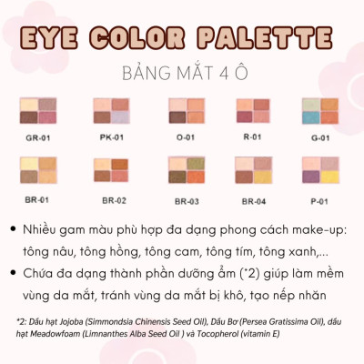 Bảng Phấn Mắt Daisy Doll By Mary Quant Nhật Bản Siêu Bền Màu Đa Chức Năng Phấn Má Hồng Phấn Bắt Sáng R01 Lychee Red 5.1g