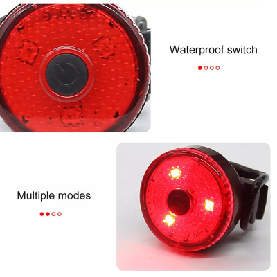 đèn xe đạp - Đèn led 3 bóng gắn đuôi xe đạp,dùng pin sạc, chống thấm nước, nhỏ gọn, thời trang - Hàng chính hãng