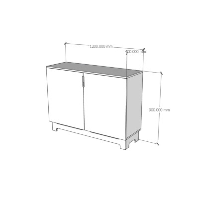 [Happy Home Furniture] MOLLY, Tủ lưu trữ 2 cánh mở , 120cm x 40cm x 90cm ( DxRxC), TCM_103