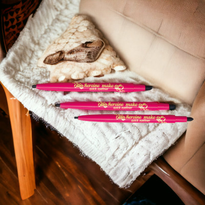 Bút Chì Sáp Kẻ Mí Mắt Lâu Trôi Nét Vẽ Tự Nhiên Dạng Xoay Màu Đen Kissme Heroine Make Quick Eyeliner