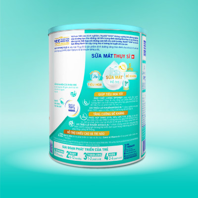 Bộ 2 lon Sữa bột Nestlé NAN OPTIPRO PLUS 4 800g/lon với 5HMO Giúp tiêu hóa tốt