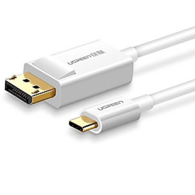 Ugreen UG40420MM139TK 1.5M màu Trắng Cáp chuyển đổi TYPE C sang DISPLAYPORT dương - HÀNG CHÍNH HÃNG
