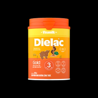 HỘP SỮA BỘT VINAMILK  DIELAC ALPHA GOLD IQ 3 (900G) Dành cho bé từ 1-2 Tuổi