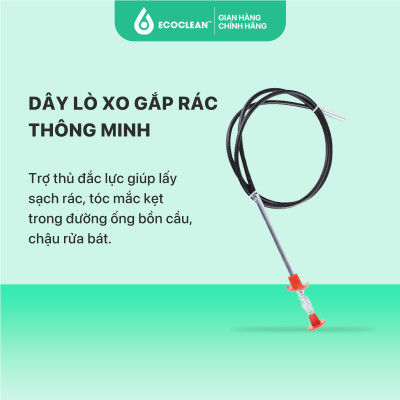 Dụng Cụ Thông Tắc Đường Ống Thép Không Gỉ - Eco Magic Snake 60cm và 160cm