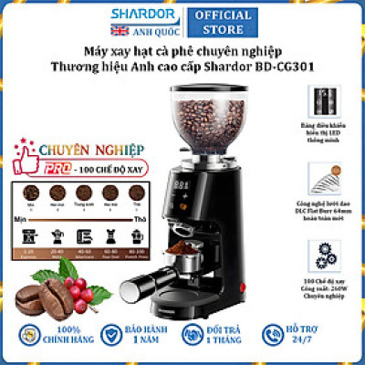 Máy xay cà phê chuyên nghiệp thương hiệu cao cấp Shardor BD-CG301 - Công suất 260W - Hàng nhập khẩu (BH 1 NĂM)