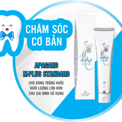Kem Đánh Trắng Răng Chiết Xuất Ngọc Trai Apagard M Plus 60 G