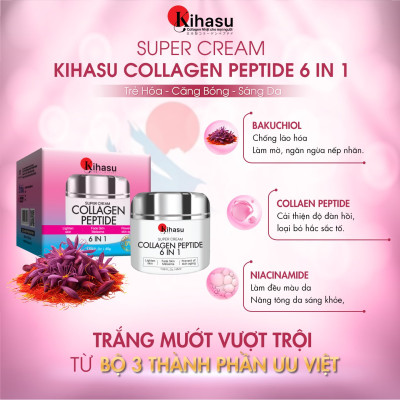 Kem Dưỡng Collagen Kihasu Phục Hồi Da Ngày Và Đêm, Dưỡng Ẩm Da Căng Mướt Sáng Khỏe, Ngăn Các Dấu Hiệu Lão Hóa