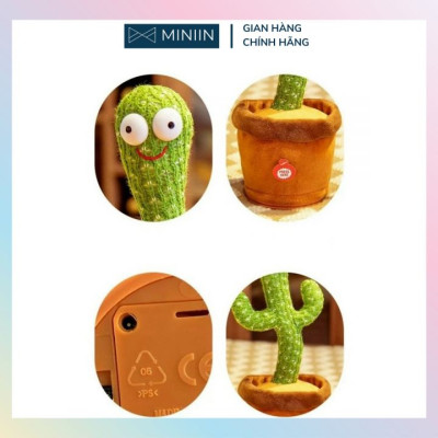 LOẠI XỊN - Cây Xương Rồng Nhồi Bông Có Nhạc, Biết Nhảy Biết Múa và Nhại Tiếng - PHÁT SÁNG- Hàng Loại 1 Chính Hãng MINIIN