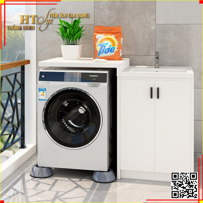 Chân Máy Giặt HT SYS - Bộ 4 Chân Đế Máy Giặt HT SYS - Chống Rung Lắc, Chống Ồn Cho Máy Giặt, Máy Sấy, Tủ Lạnh - Kệ Máy Giặt HT SYS Giải Pháp Hoàn Hảo Cho Việc Chống Rung Và Ổn Định Máy Giặt
