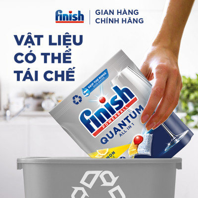 Viên rửa chén bát Finish Quantum túi 21 viên