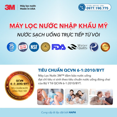 Máy Lọc Nước 3M ICE190-S Chuyên Dùng Cho Nhà Hàng, Quán Cà Phê, Căntin, Horeca - Hàng Chính Hãng 3M, Nhập Khẩu Mỹ