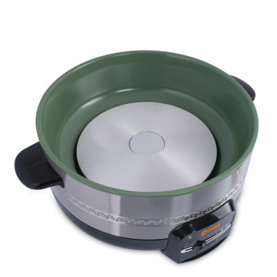 Nồi lẩu điện Comet CM7731 – Dung tích 3.5L, công suất 1300W, chống dính, nắp kính chịu nhiệt, bảo hành 12 tháng - Hàng chính hãng