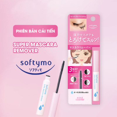 Mascara Tẩy Trang Và Làm Sạch Làn Mi Kose Softymo Supper Mascara Remover 6.5 mL