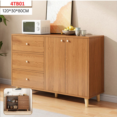 Tủ bếp hiện đại , Tủ đa năng, Tủ để lò vi sóng bằng gỗ MDF 4TB01 - Nội thất lắp ráp Viendongadv