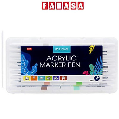 Hộp 36 Bút Lông Màu Acrylic Marker - Sheng Bo Shi 206A