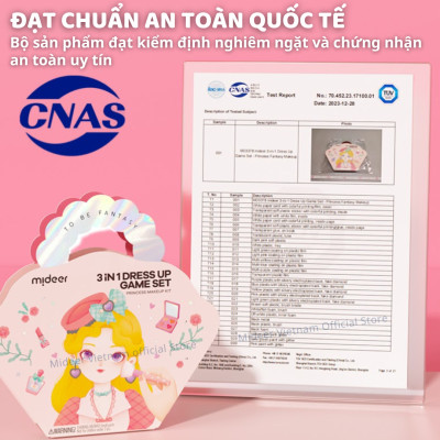 Bộ trang điểm thiết kế thời trang Mideer 3 trong 1 Princess Fantasy Makeup
