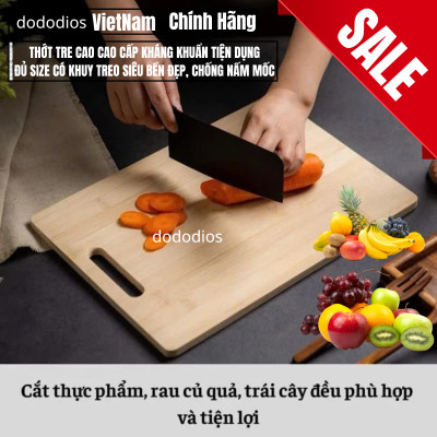 [LOẠI XỊN - TỐT] Thớt Gỗ Tre Nhà Bếp Có Khuy Treo Chống Nấm Mốc Bền Đẹp Kháng Khuẩn Không Bị Mùn - Chính hãng dododios
