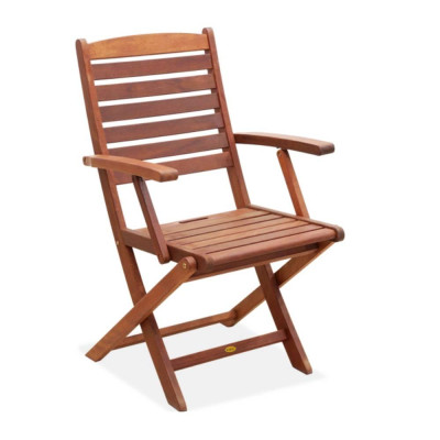 Bộ Bàn Gorontalo 2 Ghế Xếp Sumur IBIE NS4013A (70 x 70 x 72 cm) - Nâu