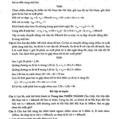Vật Lý 10 - Tuyệt Kỹ Các Thủ Thuật Giải Nhanh Tự Luận - Trắc Nghiệm