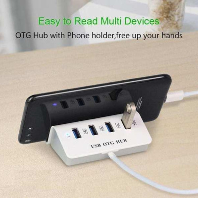 Hub Usb OTG cao cấp kết nối chuột và bàn phím cùng lúc với điện thoại giá rẻ