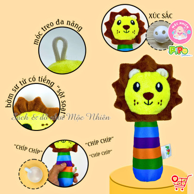 Lục Lạc Vải Cầm Tay Có Bóp Chút Chít - Đồ Chơi Cho Trẻ Sơ Sinh - Pipo Vietnam