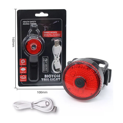 đèn xe đạp - Đèn led 3 bóng gắn đuôi xe đạp,dùng pin sạc, chống thấm nước, nhỏ gọn, thời trang - Hàng chính hãng