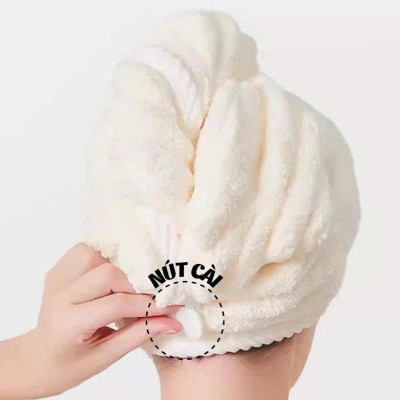 Khăn Trùm Đầu Lau Khô Cho Nữ – Siêu Thấm, Nhẹ, Bền, Phù Hợp Mọi Loại Tóc