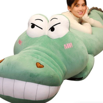 Thú nhồi bông cá sấu mắt lồi khổng lồ - Size từ 1m đến 1m6 - Quà tặng gấu bông cá sấu dễ thương.