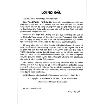 Sách - Combo Tư Liệu Dạy - Học: Lịch Sử 9 + Địa Lí 9 (Dùng Chung Cho Các Bộ SGK Hiện Hành) - HA